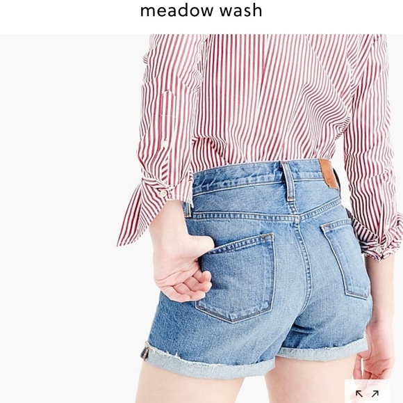 j crew high rise shorts